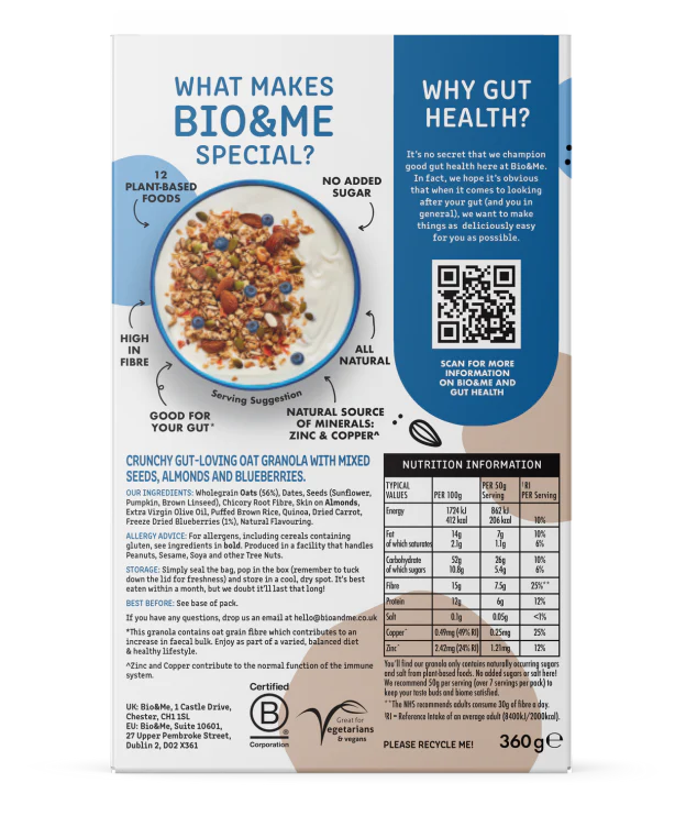 BLUEBERRY IMMUNITY SUPPORT GRANOLA(360g) - Image 3
